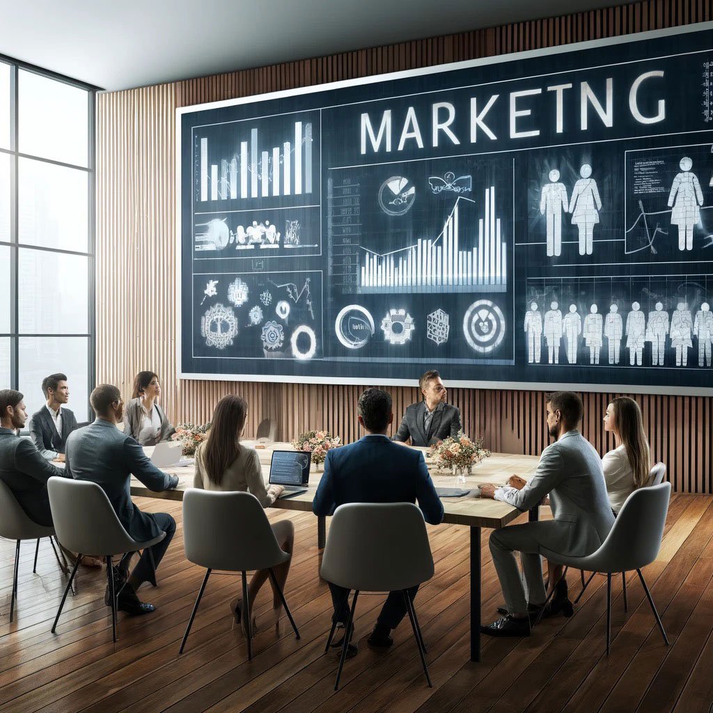 Team planning SEO and digital marketing strategies.