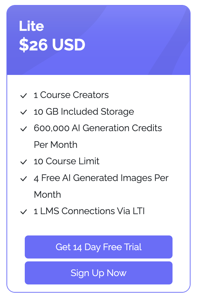 AI Course Creator Lite